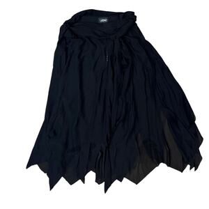 Dollskill Widow Brooding Shadows Chiffon Skirt Black Womens Size XXLarge